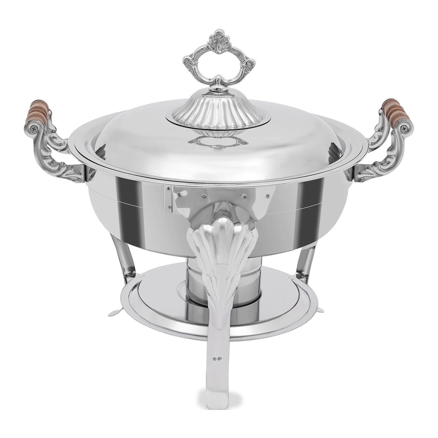 Round Stainless Steel Chafing Dish For Elegant Buffet Catering