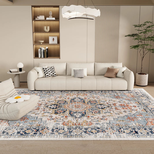 Vintage Boho Washable Non Slip Area Rug Kilim Style