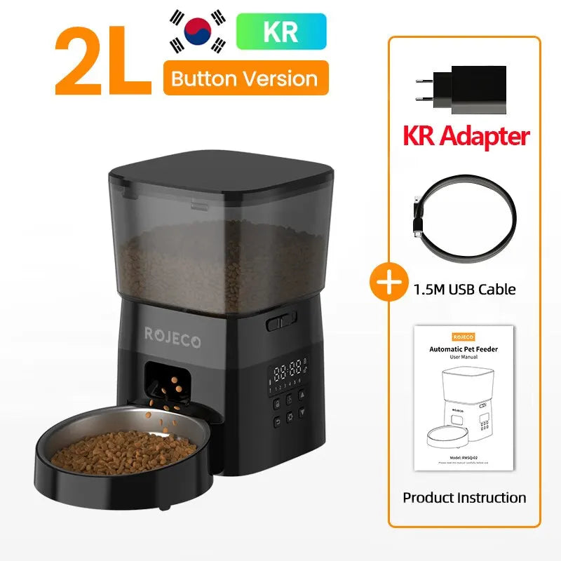 Rojeco Automatic Pet Feeder For Cats With Smart Control