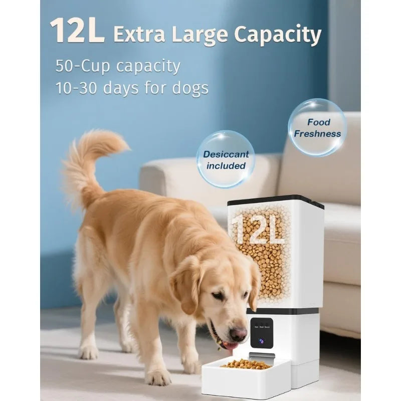 Smart Automatic Dog Feeder With WiFi App Control And Camera