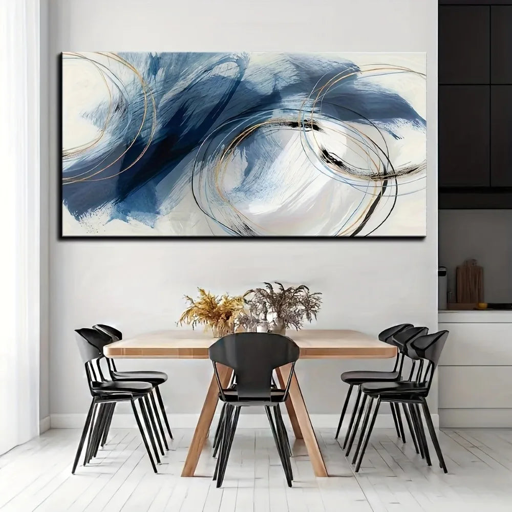 Timeless Dreamlike Art Deco Line Art Pine Frame Decor