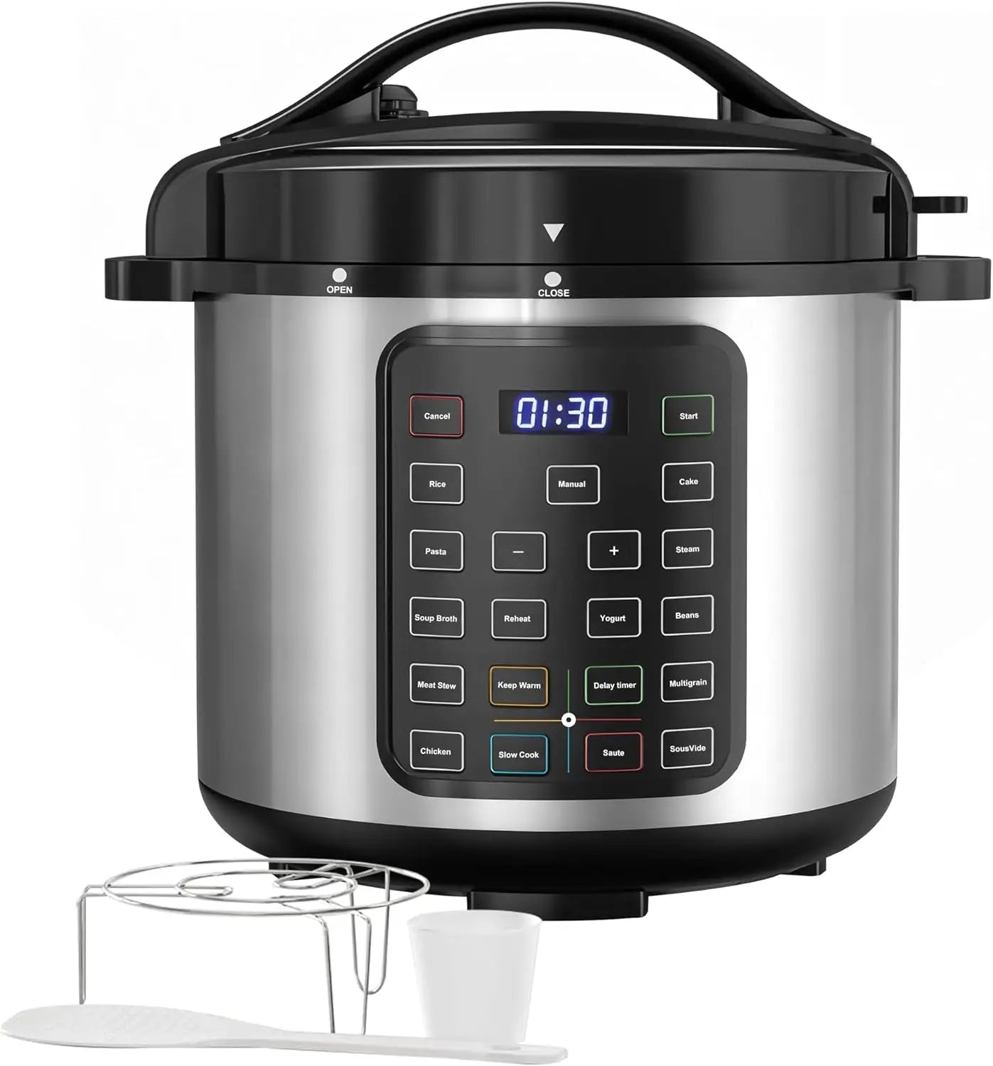 Xmsj Stainless Steel Electric Pressure Cooker Slow Dishwasher Safe Appliance