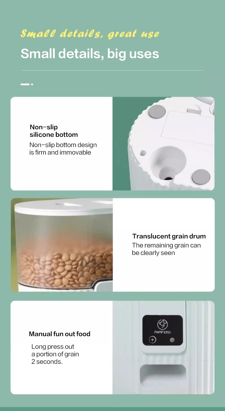PAPIFEED Smart Automatic Cat And Dog Food Dispenser Machine
