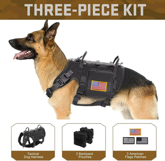 Tactical Dog Harness With Handle No Pull Military Vest