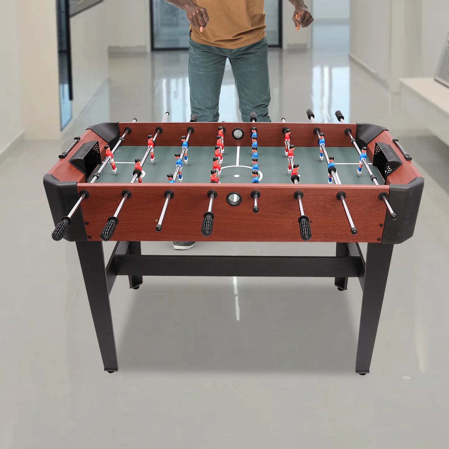 Premium Foosball Table With Scoreboard And Ball Storage