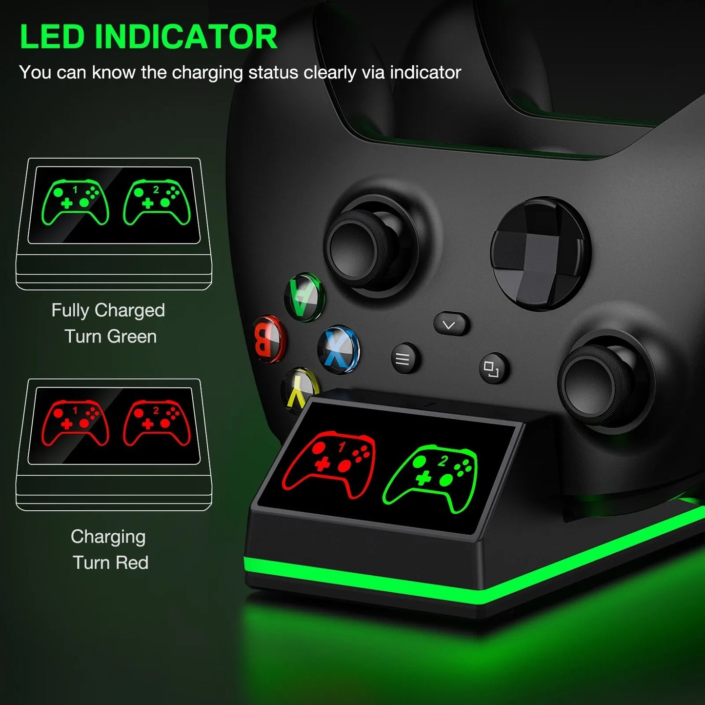 BEBONCOOL 4320mWh Rechargeable Battery for Xbox Series X S Controller