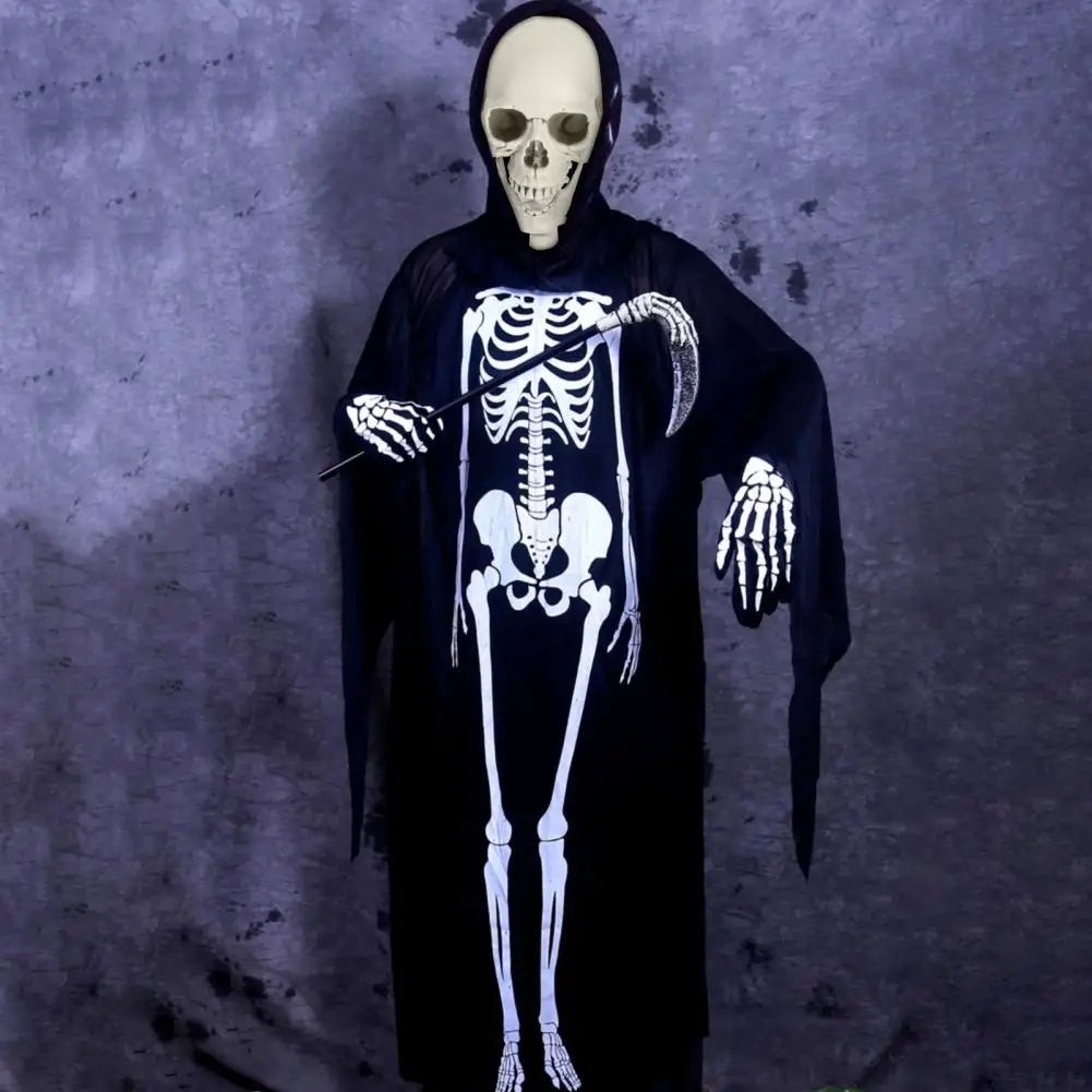Poseable Skeleton Prop for Halloween Decoration and Party