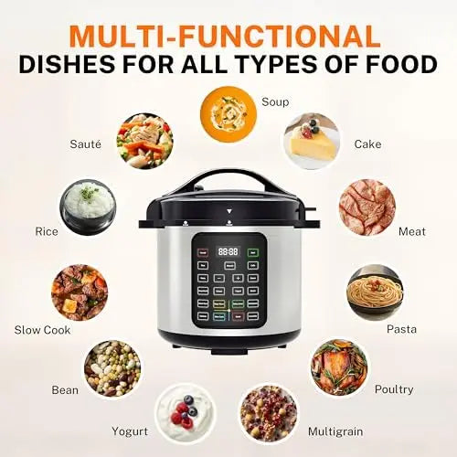 Xmsj Stainless Steel Electric Pressure Cooker Slow Dishwasher Safe Appliance