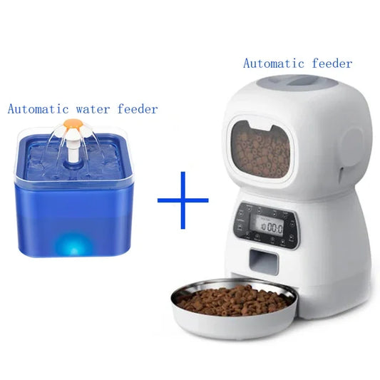 WiFi Enabled Automatic Pet Feeder with Stainless Steel Bowl