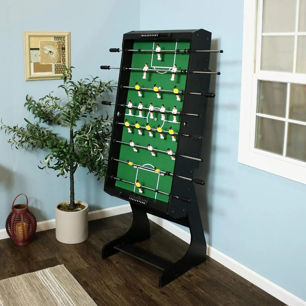 Foldable Foosball Table With Score Keeper For Indoor Play