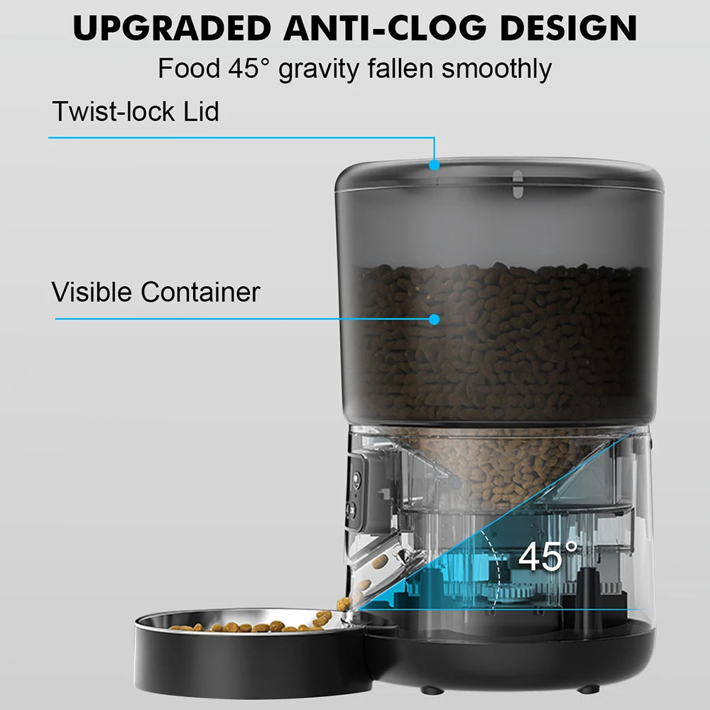 Automatic Smart Pet Feeder For Cats And Dogs App Control