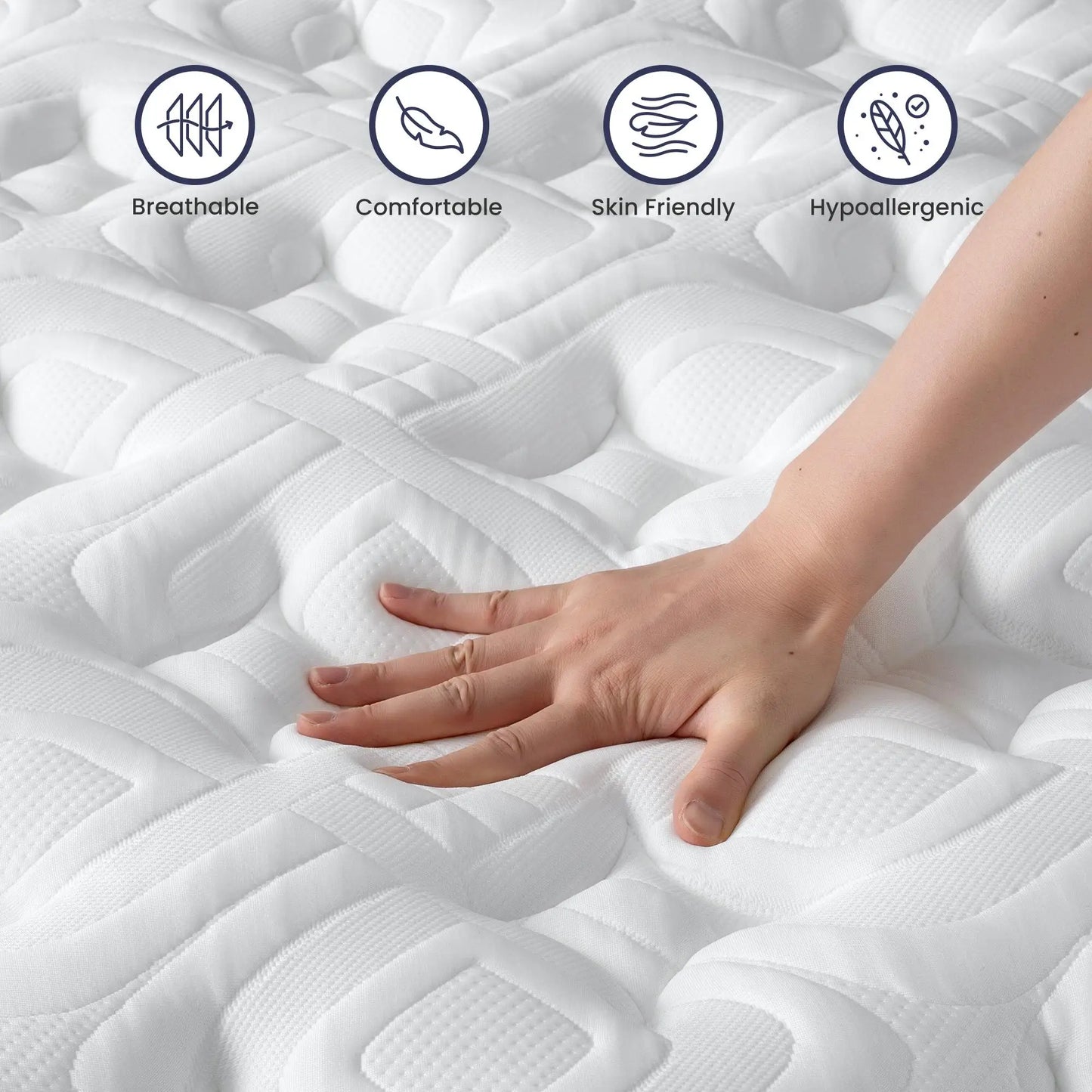BedStory Hybrid Mattress Gel Memory Foam And Pocket Springs