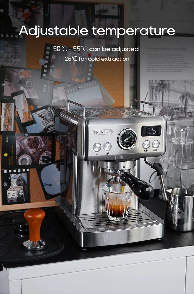 HiBREW H10A 20-Bar Semi-Automatic Espresso Machine