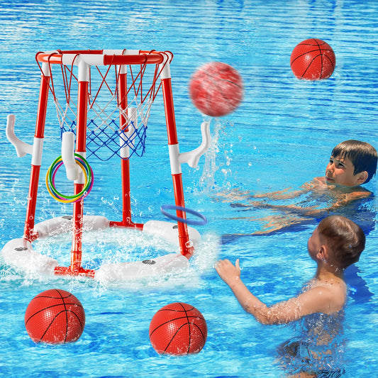 Floating Basketball Hoop for Summer Pool Fun