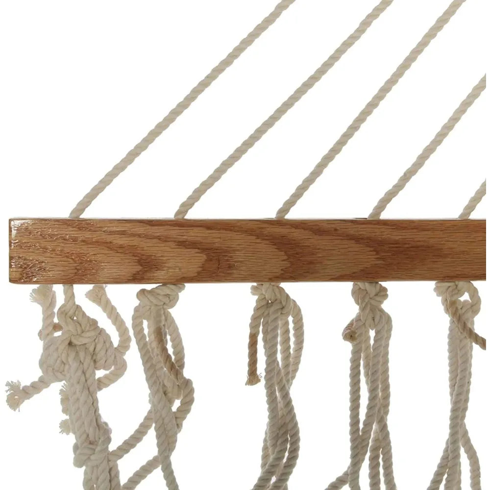 Original 13OC Original Deluxe Cotton Rope Hammock Handcrafted in The USA, Accommodates 2 People