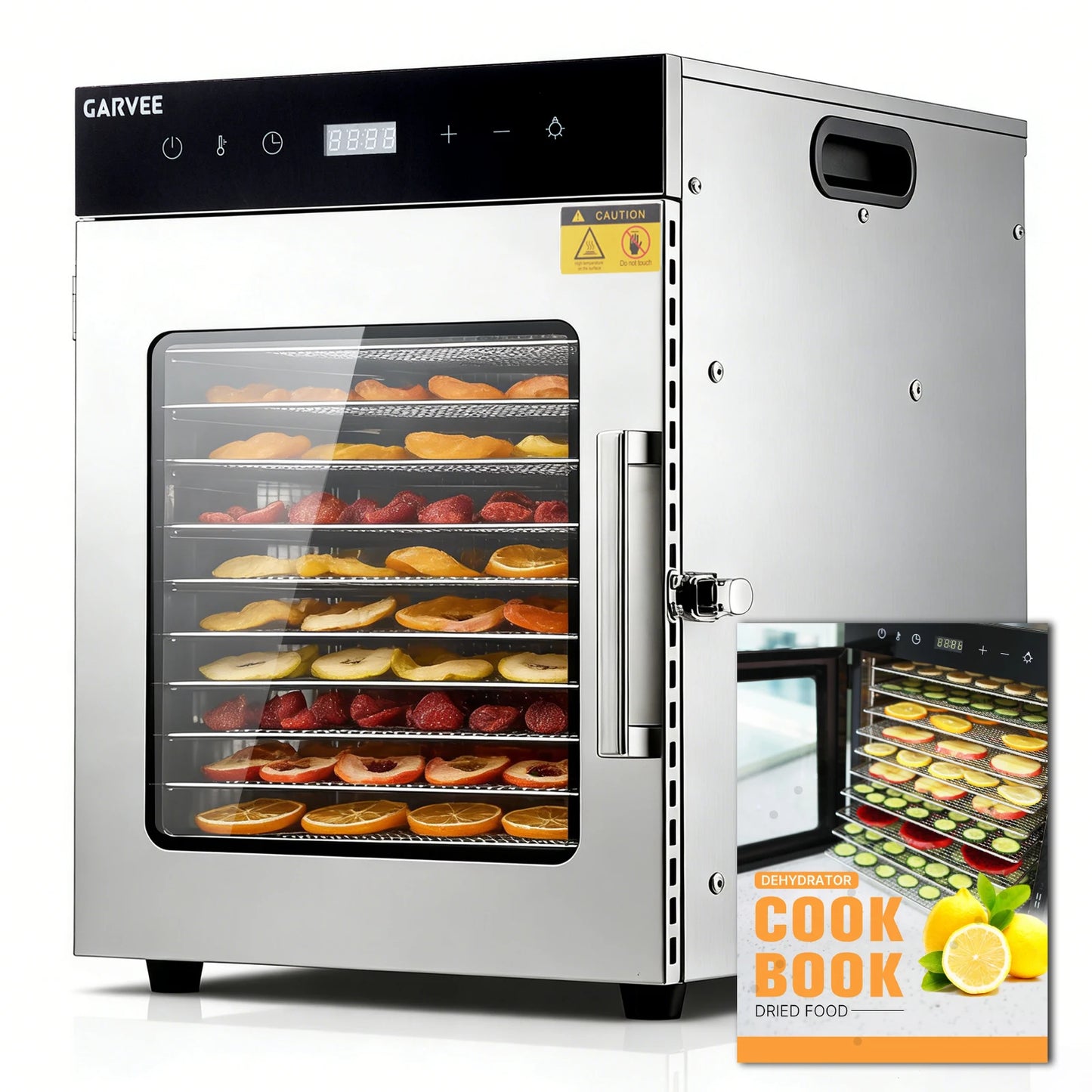 Stainless Steel Digital Food Dehydrator with 10 or 12 Trays