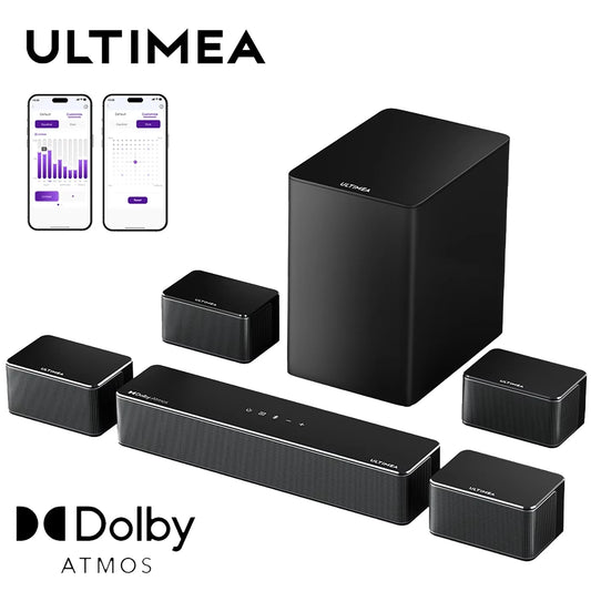 Ultimea Immersive Dolby Atmos Soundbar With App Control Subwoofer