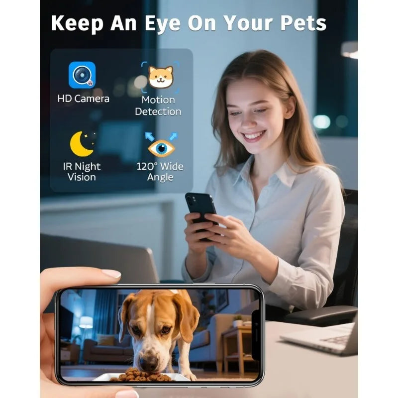 Smart Automatic Dog Feeder With WiFi App Control And Camera
