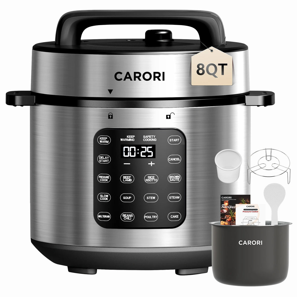 12-in-1 8-Quart Electric Pressure Cooker &amp; Multicooker