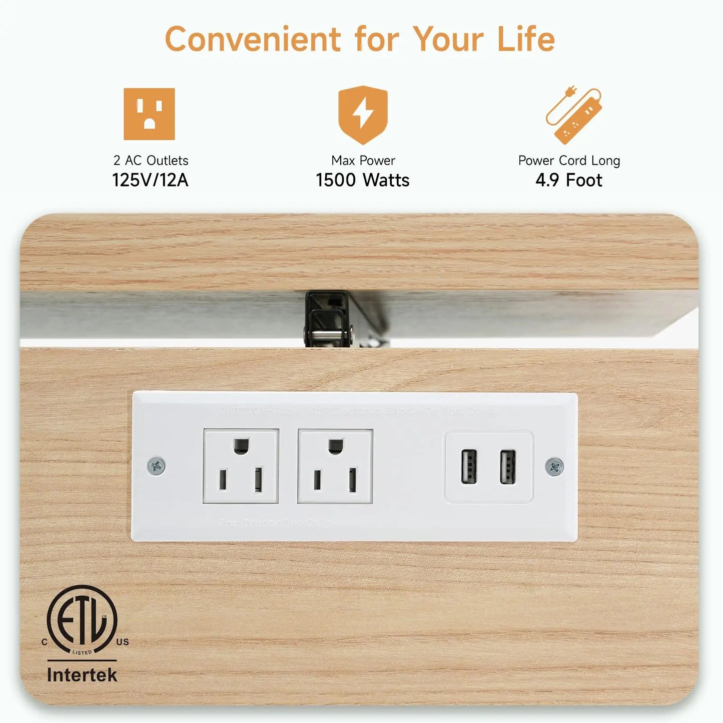 Mobile Kitchen Island With Drop Leaf Trolley And Power Outlet