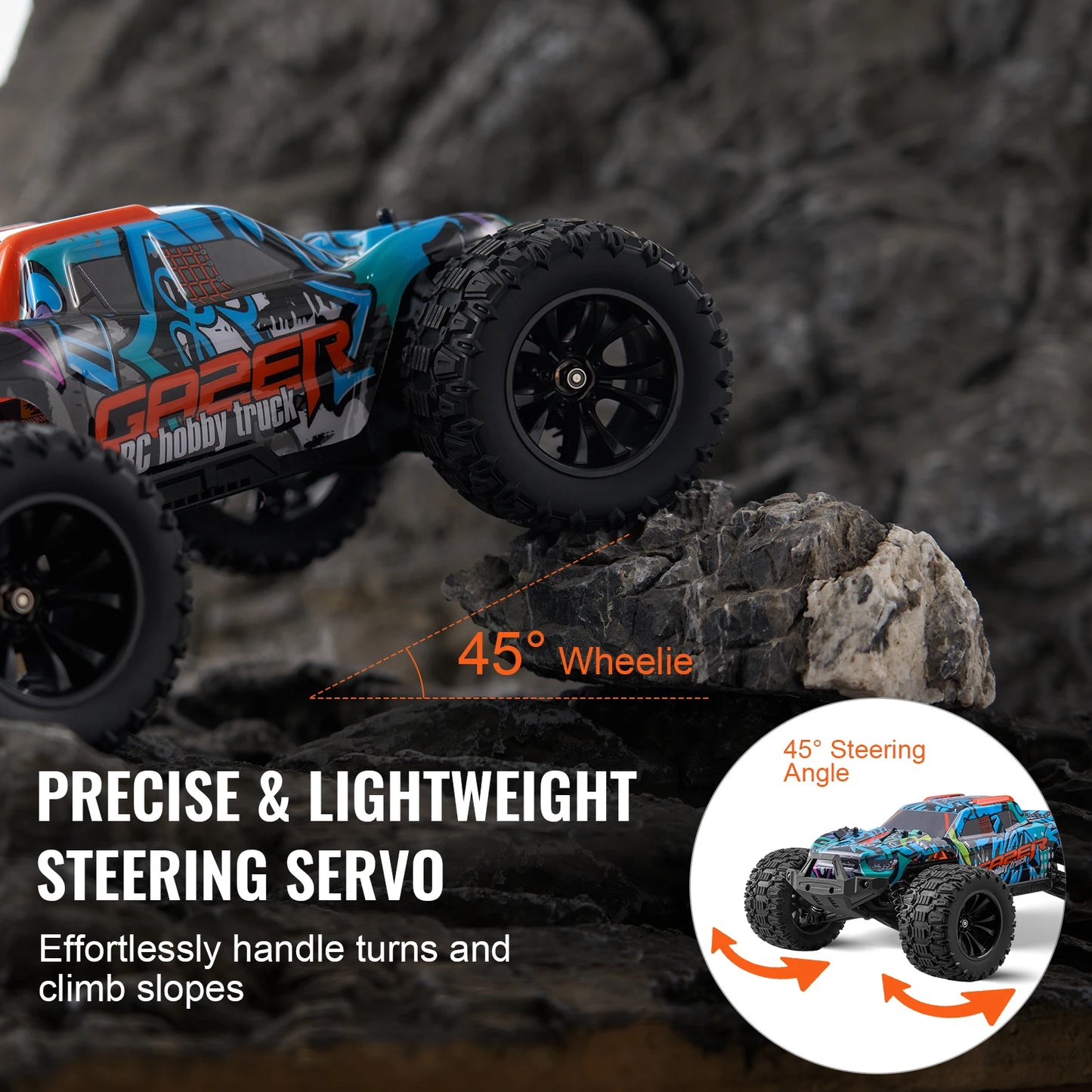 VEVOR 4WD Remote Control Off-Road Truck for Kids and Hobbyists