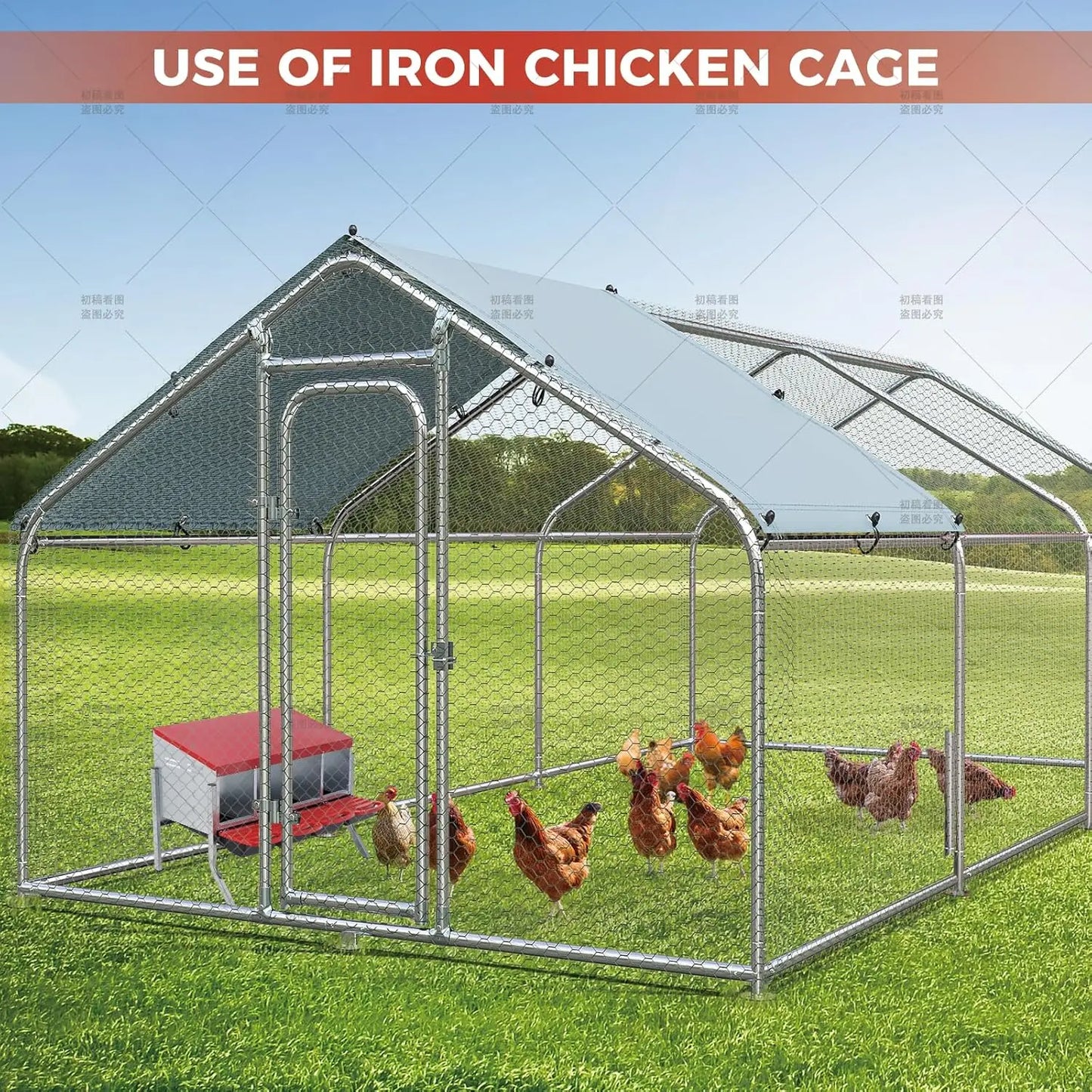 Automatic Rollout Metal Chicken Nesting Box With Collection Tray
