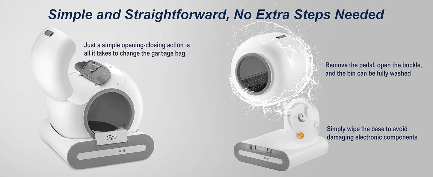 DOEL Smart Self-Cleaning Cat Litter Box With App And WiFi