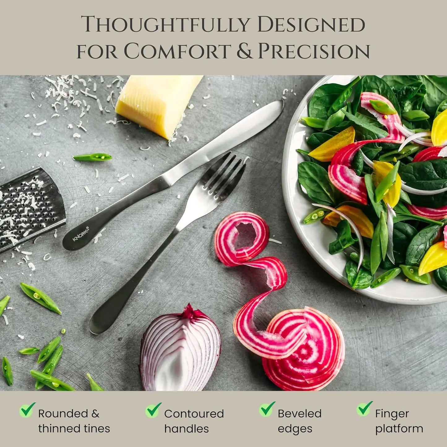 Matte Flatware Set In Durable Stainless Steel For Everyday Dining