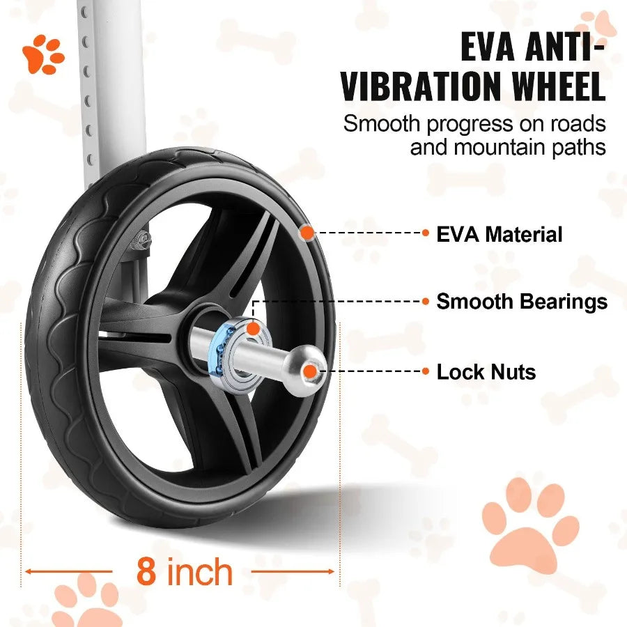 Lightweight Dog Wheelchair For Back Legs Mobility Aid