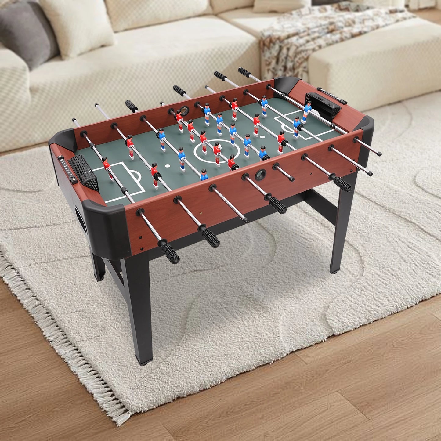 Premium Foosball Table With Scoreboard And Ball Storage