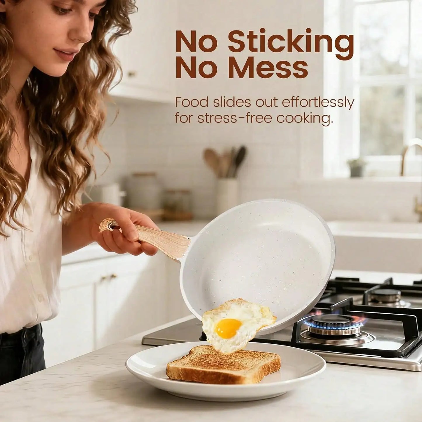 27-Piece Ceramic Nonstick Cookware Set with Kitchen Accessories