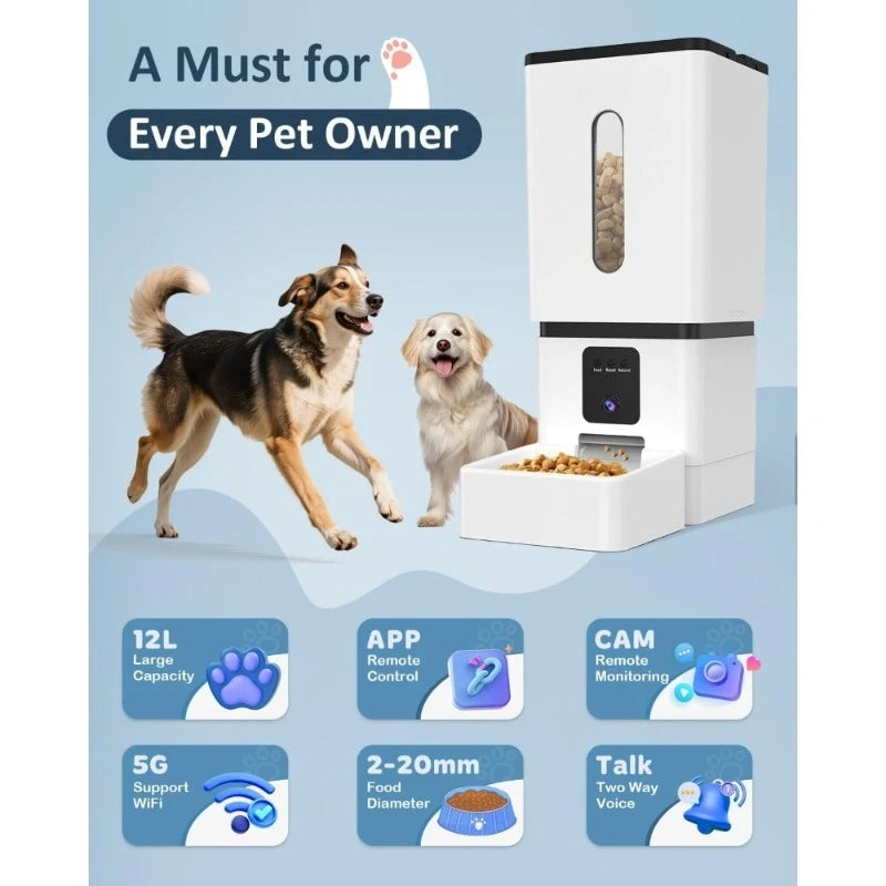 Smart Automatic Dog Feeder With WiFi App Control And Camera