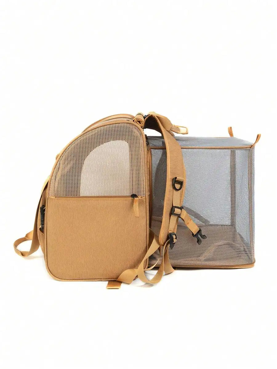 Expandable Backpack Pet Carrier for Cats & Small Dogs – Up to 15 lb