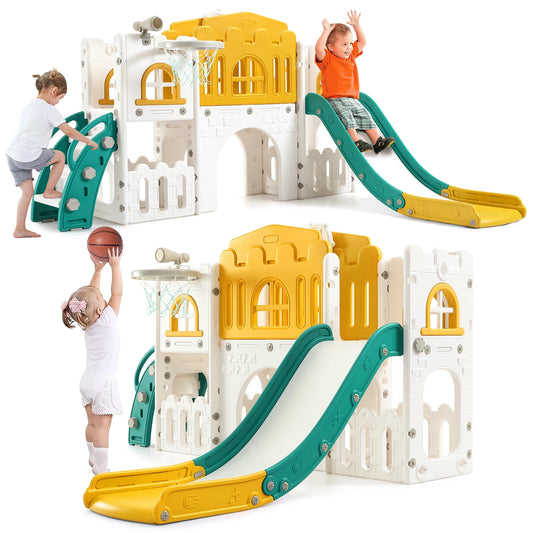 Eight In One Toddler Slide Indoor Playground Playset