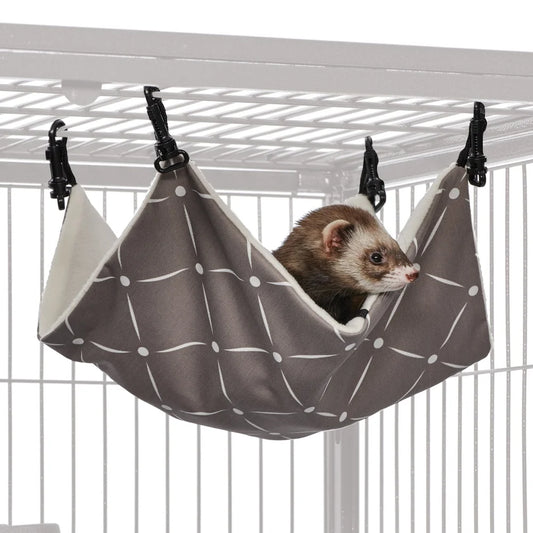 Hanging Pet Hammock for Ferrets and Small Animals Retreat