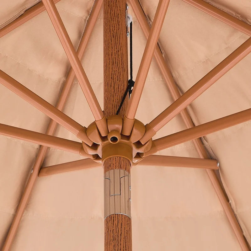 9-Foot Tiki Thatched Patio Umbrella with Tilt & Crank Lift | Tropical Outdoor Sun Shade
