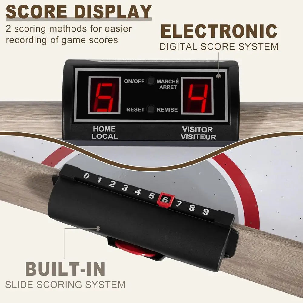 54-Inch Air Hockey Table with LED Scoreboard | Foldable Indoor Arcade Game Table