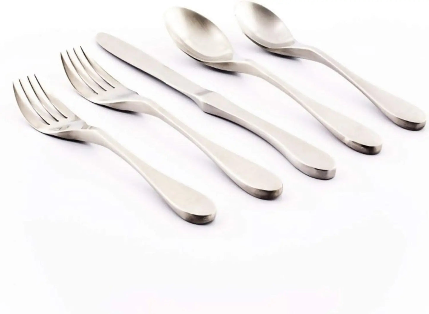 Matte Flatware Set In Durable Stainless Steel For Everyday Dining