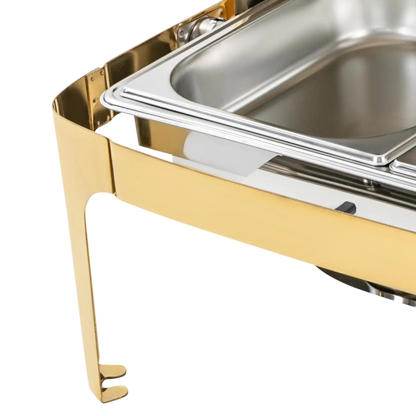 Roll Top Chafing Dish Buffet Set,9.5 Qt Rectangular Chafing Dish,9L Stainless Steel Buffet Warmer for Hotels, Buffets,Restaurant