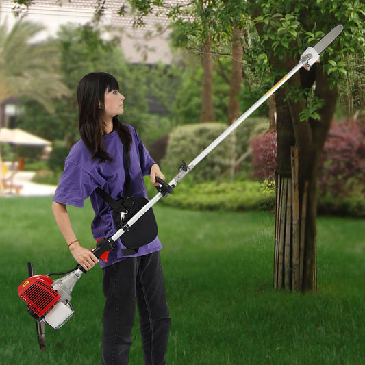 Efficient Garden Trimmer With Adjustable Pole Chain Saw