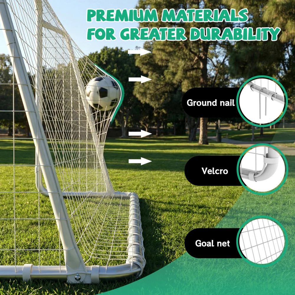 Portable Soccer Goal With High Strength Nets For Youth Training