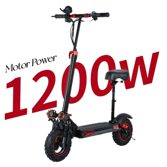 Foldable Waterproof Electric Scooter with Off-Road Tires for Adults