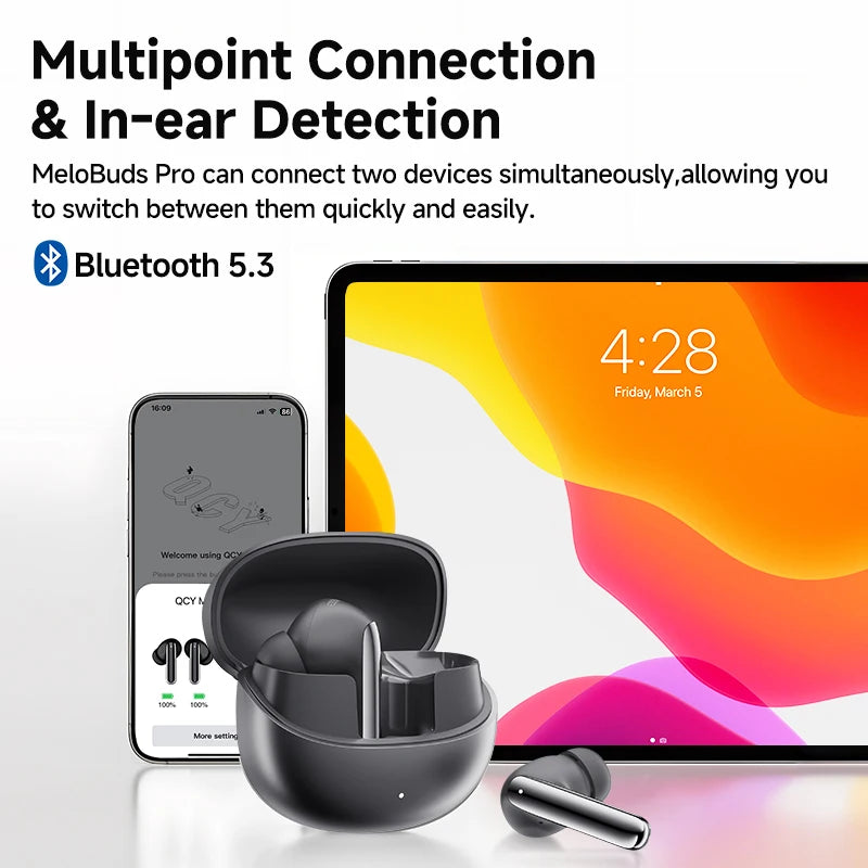 QCY MeloBuds Pro ANC Wireless Earphones LDAC Bluetooth
