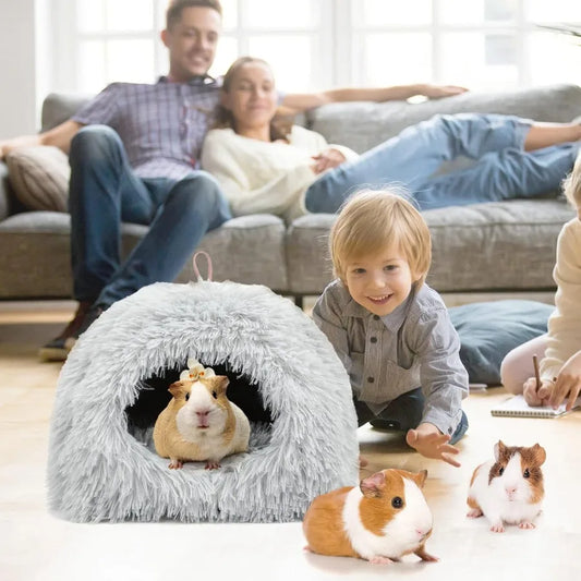 Cozy Plush Hideout for Small Pets and Critters