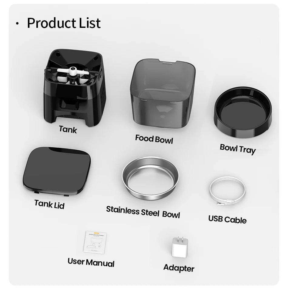 Rojeco Automatic Pet Feeder For Cats With Smart Control