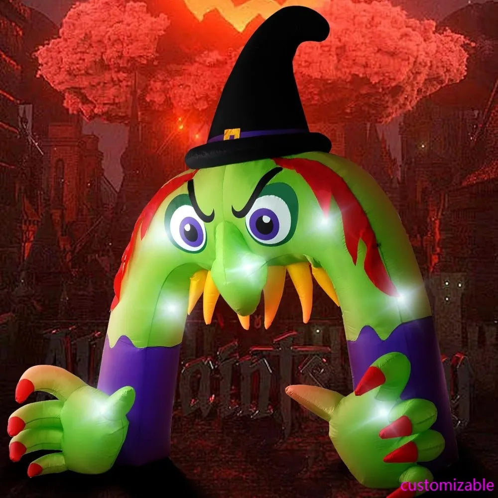 Halloween LED Inflatable Arch Decorations With Blower