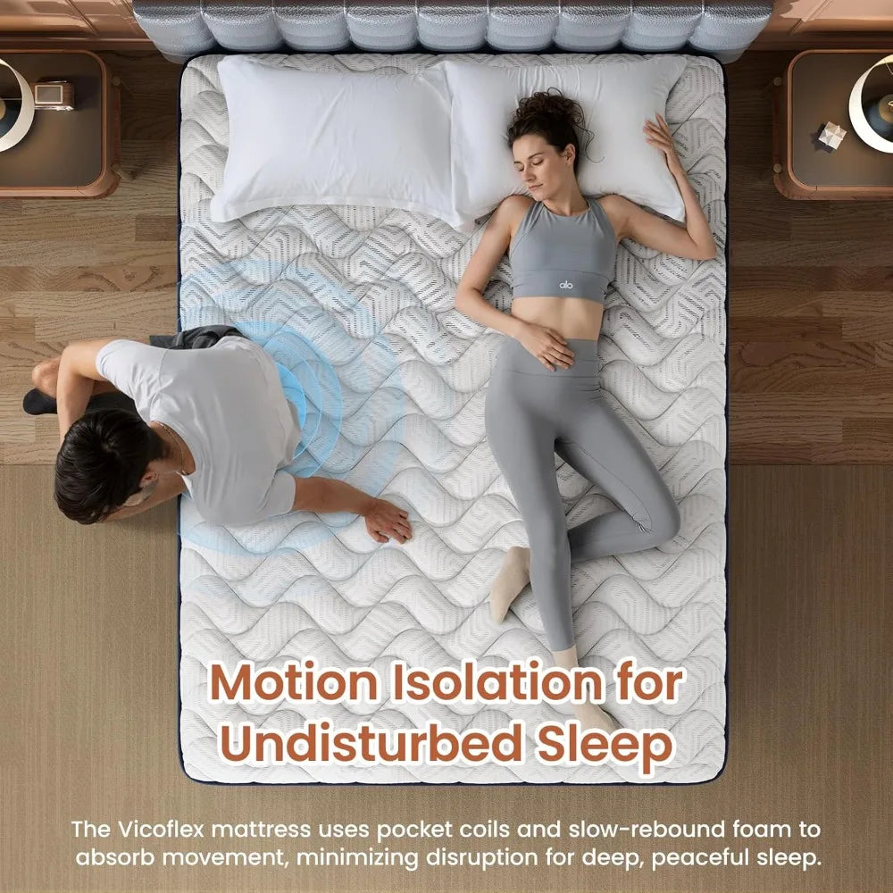 Firm Hybrid Mattress For Back Pain Relief And Comfortable Sleep