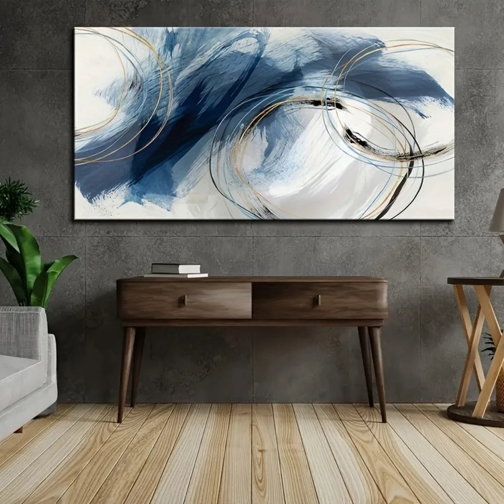 Timeless Dreamlike Art Deco Line Art Pine Frame Decor