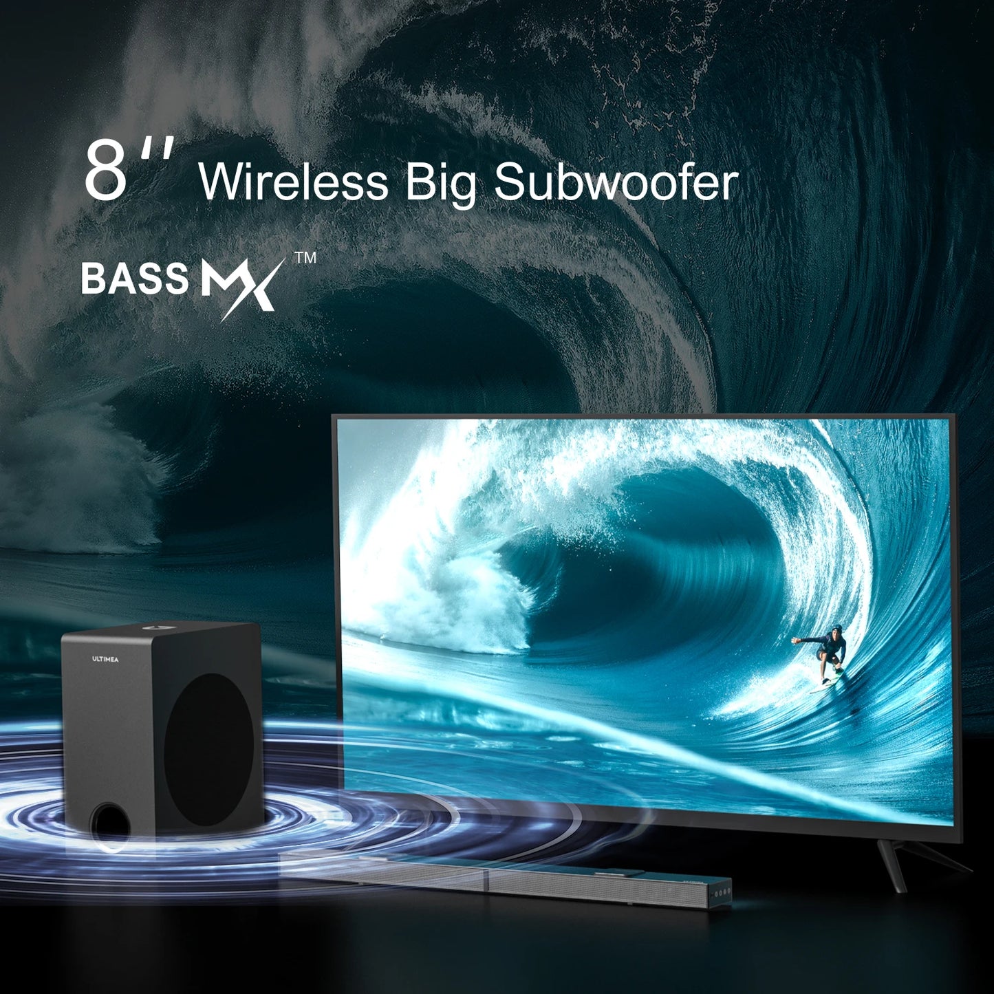 Ultimea Dolby Atmos 5.1.2 Soundbar With 4K HDR Pass Through