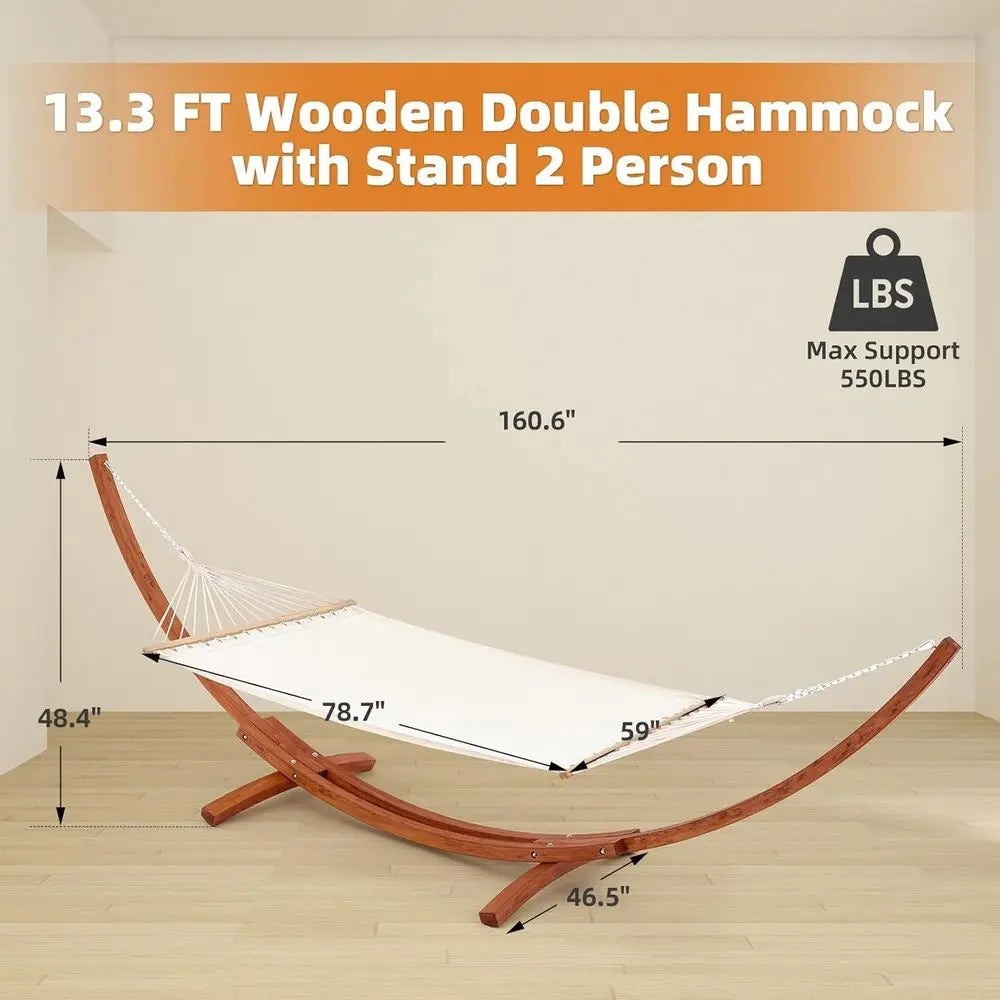 Hammock With Stand Heavy Duty Outdoor Lounger For Porch